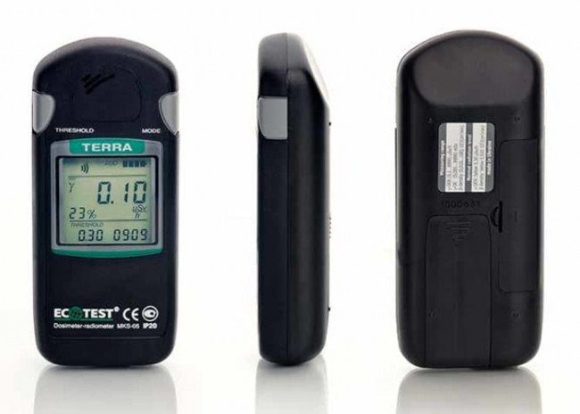 Дозиметр–радиометр Ecotest МКС-05 «ТЕРРА» New Bluetooth (кожаный чехол в ПОДАРОК)